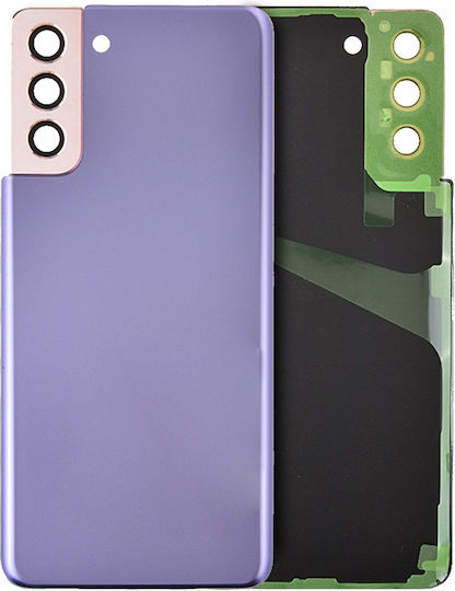 Back Cover Glass Kameraobjektiv Samsung Galaxy S21 5G Service Pack Phantom Lila