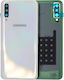 Back Cover Glass Camera Lens Samsung Galaxy A50 A505 2019 Service Pack White