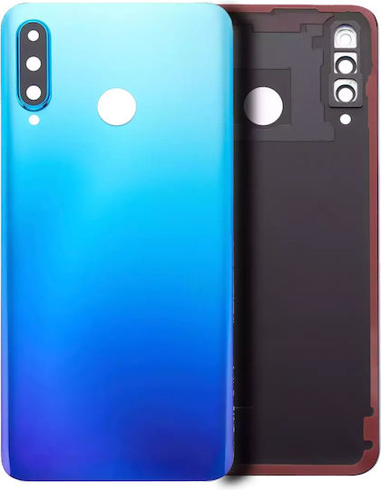 Задно Стъкло За Камера Huawei P30 Lite Nova 4e 4gb Ram Без Лого Пауново Синьо