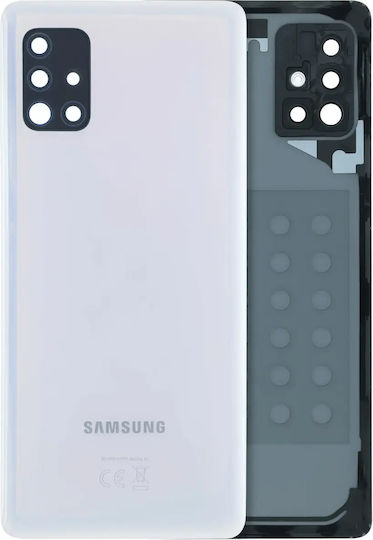 Заден Капак Камера Леща Samsung Galaxy A51 A516 2020 Сервизен Комплект Бял