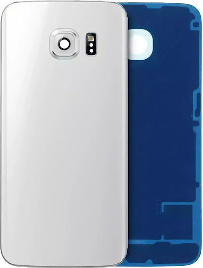 Rückseite Glas Kamera Objektiv Samsung Galaxy S6 Edge Service Pack Weiß