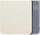 Unteres Rückglasabdeckung Samsung Galaxy Z Flip 3 5G Service Pack Cremefarben