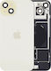 Back Glass W Magsafe Magnet & Nfc & Flashlight Flex Iphone 15 Plus Genuine Oem Yellow