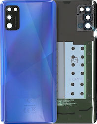 Задно Стъкло Капак Обектив Камера Samsung Galaxy A41 A415 2020 Сервизен Комплект Призм Круш Син