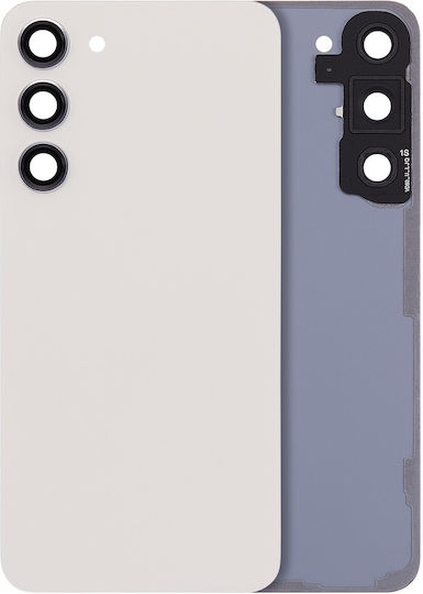 Rückseitiges Glas Kameralinse Samsung Galaxy S23 Plus Service Pack Creme