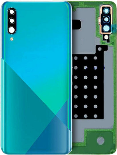 Sticlă Capac Spate Lentilă Cameră Samsung Galaxy A30s A307 2019 Pachet Service Verde