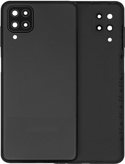 Back Cover Glas Kameraobjektiv Samsung Galaxy A12 Nacho A127 2021 Service Pack Schwarz