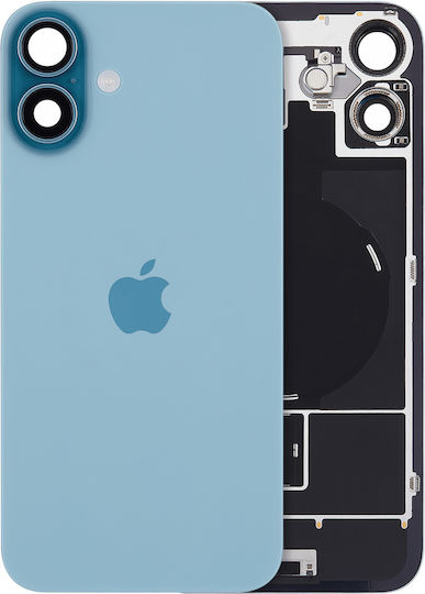 Задно Стъкло С Магнит W Magsafe И Nfc И Фенер Гъвкав За iPhone 16 Plus Оригинален Oem Версия Us Цвят Тийл