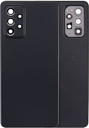 Back Cover Glass Camera Lens Samsung Galaxy A72 A725 2021 Service Pack Black