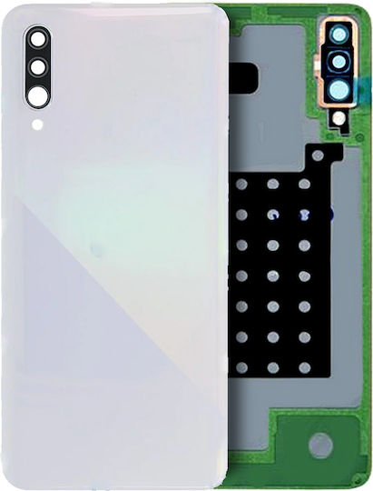 Задно Стъкло Капак Обектив Камера Samsung Galaxy A30s A307 2019 Сервизен Комплект Бял
