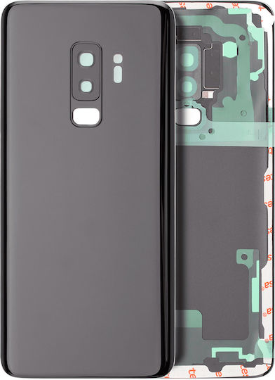 Задно Стъкло За Камера Капак Samsung Galaxy S9 Plus Без Лого Следпродажбен Плюс Полунощно Черен