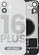 Back Glass W Magsafe Magnet Iphone 16 Plus No Logo Aftermarket White