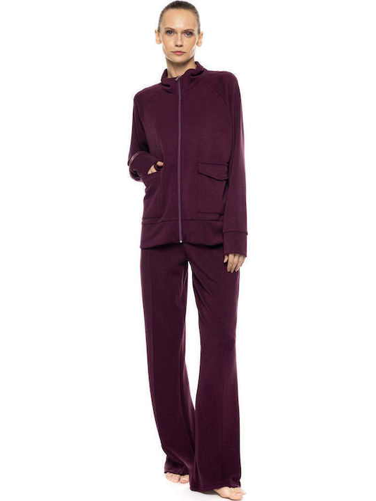Purple Tracksuit Set
