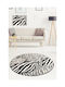 Conceptum Hypnose Zebra Round Multicolour Rug Φ100cm