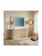 Inthebox Calme Decorative Painting Frame 80x120x4cm Canvas Blue Beige Wood 201-0000