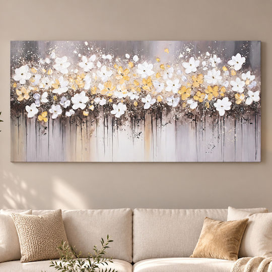 Wall Canvas Painting Handmade Oil Painting 120x60 Embossed Keskor 82589