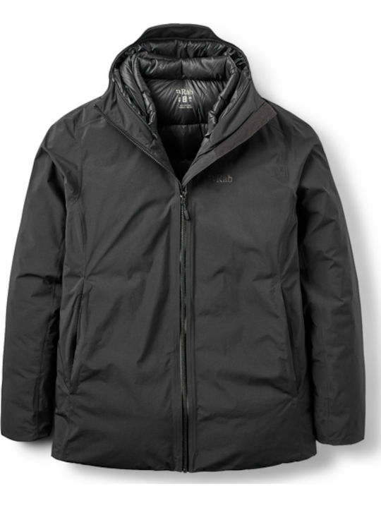 Rab Rab Herren Puffer Jacke Schwarz