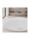 Teoran Mellow 00 Кръгъл Килим White Φ120cm