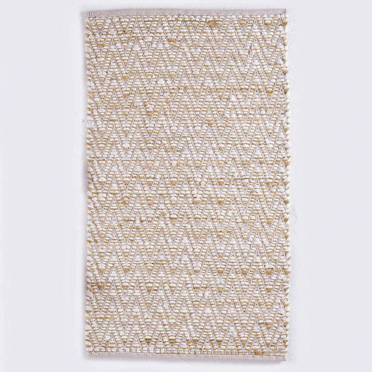 Rythmos Mandel Covor Rectangular de Vară din Bumbac Bej 70x140cm