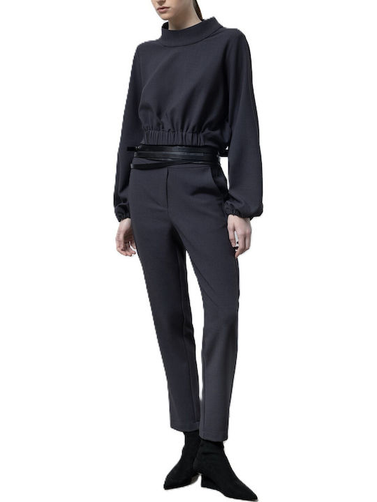 Pantaloni Dama Tesatura Anthracite