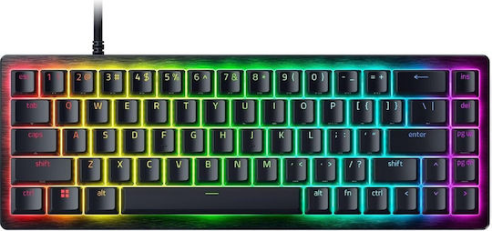 Razer Huntsman V3 HE Hall Effect Tastatură de Gaming 65% cu Comutatoare Magnetic și Iluminare RGB Engleză SUA