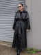 Damen Jacke Für Winter Schwarz