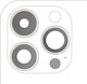 Backkamera-Objektivrahmen und Rahmen Iphone 14 Pro 14 Pro Max 3-teilige Set Aftermarket Plus Silber