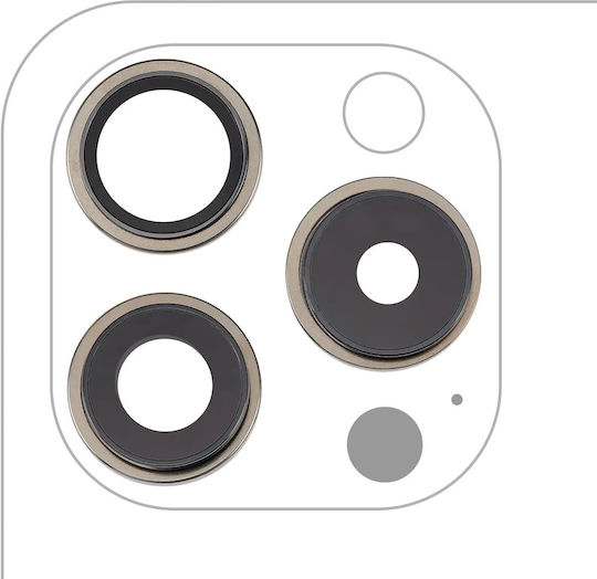 Back Camera Lens Bracket & Bezel Iphone 15 Pro 3 Piece Set Premium Natural Titanium