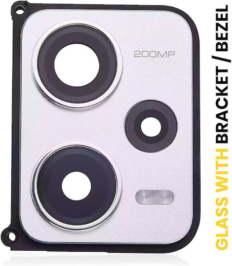 Back Camera Lens Bracket Bezel Xiaomi Redmi Note 12 Pro Plus Arctic White
