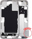 Mid-frame Housing Power Volume Button Iphone 16 Plus Us Version Aftermarket Plus White