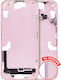 Mid-frame Housing W Small Parts Iphone 15 Plus Us Version Aftermarket Plus Pink