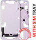 Mid-frame Housing W Small Parts Iphone 14 Eu Global Version Aftermarket Plus Purple