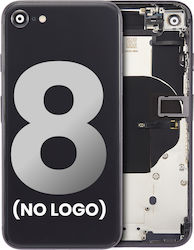 Back Housing Kleine Komponenten Vorinstalliert Iphone 8 Kein Logo Aftermarket Plus Space Gray
