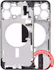 Mid-frame Housing W Small Parts Iphone 15 Pro Max Eu Global Version Aftermarket Plus Black Titanium