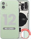 Back Housing W Small Parts Iphone 12 Eu Global Version Aftermarket Plus Green