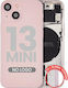 Back Housing W Small Parts Iphone 13 Mini Eu Global Version Aftermarket Plus Pink