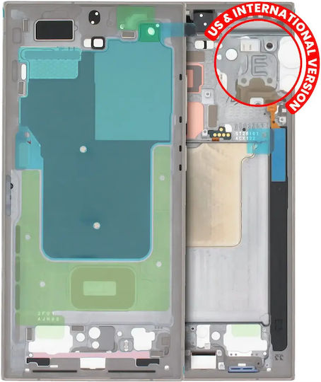 Mid-frame Housing Samsung Galaxy S24 Ultra 5g Us & International Version Titanium Gray