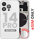 Back Housing W Small Parts Iphone 14 Pro Us Version Aftermarket Plus Silver
