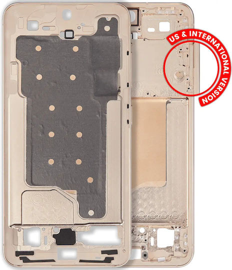 Mid-frame Housing Samsung Galaxy S25 5g Us & International Version Pink Gold