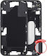 Mid-frame Housing Power Volume Button Iphone 16 Us Version Aftermarket Plus Black