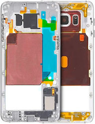 Mid-frame Housing Samsung Galaxy S6 Edge Plus Small Parts White Pearl Mid-frame Housing Samsung Galaxy S6 Edge Plus Small Parts White Pearl