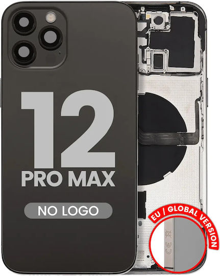 Back Housing W Small Parts Iphone 12 Pro Max Eu Global Version Aftermarket Plus Graphite