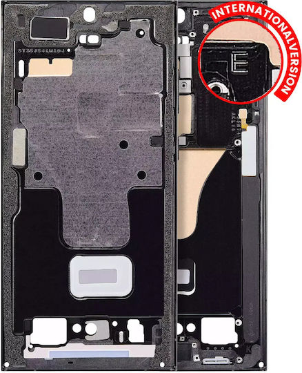Средна Рамка За Мобилен Телефон Samsung Galaxy S23 Ultra 5g International Version Графит