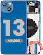 Back Housing W Small Parts Iphone 13 Eu Global Version Aftermarket Plus Blue