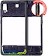 Mid-frame Housing Samsung Galaxy A20 A205 2019 International Version Aftermarket Plus Deep Blue