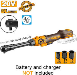 Ingco 20V Battery-Powered 3/8" Electric Ratchet 65 Nm Solo Ingco 20V Battery-Powered 3/8" Electric Ratchet 65 Nm Solo