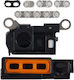 Lautsprecher Mikrofon Mesh iPhone 15 Pro Max Schwarzes Titan 10er Pack