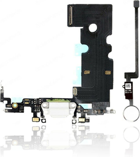 Home Button Solution Charging Port Iphone 8 Plus Silver Version 2