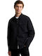 Дълъг ръкав Overshirt Черен