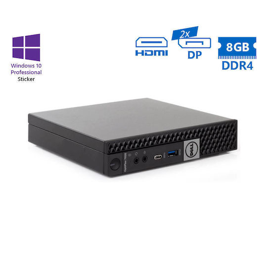 Dell Optiplex 7050 DM Recondiționat Calitate A (Core i5-6500T/8GB/320GB HDD/Fără Sistem de Operare)